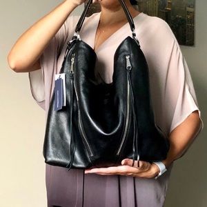 Rebecca Minkoff Large Moto Hobo Bag - Black, NWT